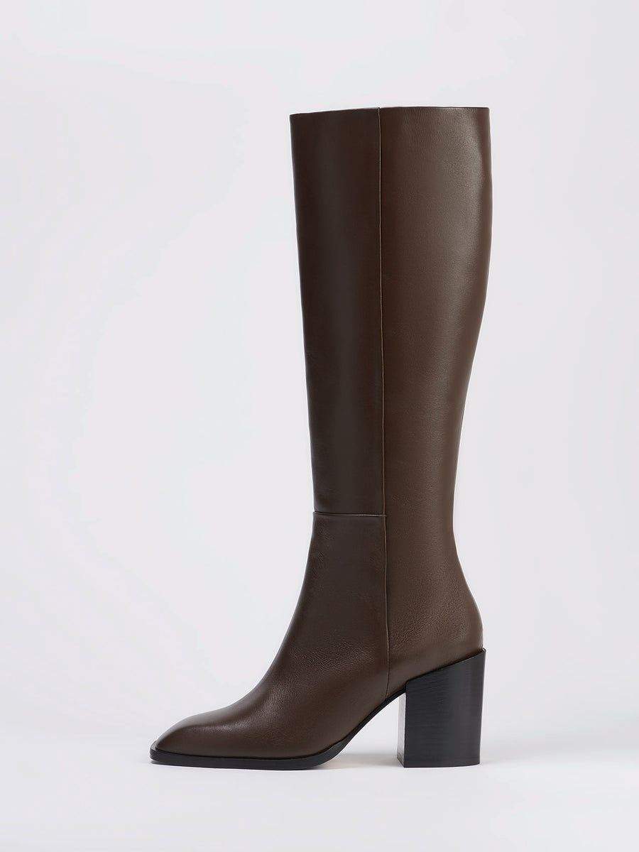 Teresa Leather Knee-High Boots