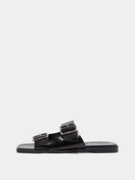 サンダル・ミュール AEYDE Tonya leather sandals with double strap Marrone Tonya Leather Sandals – Aeyde