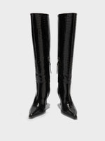 Tula Leather Knee-High Boots - Image 5