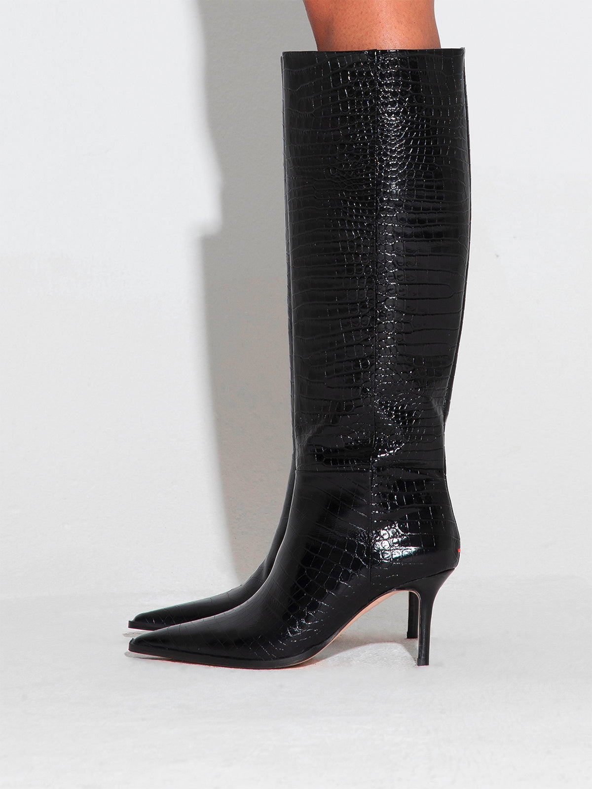 Tula Leather Knee-High Boots - Image 6
