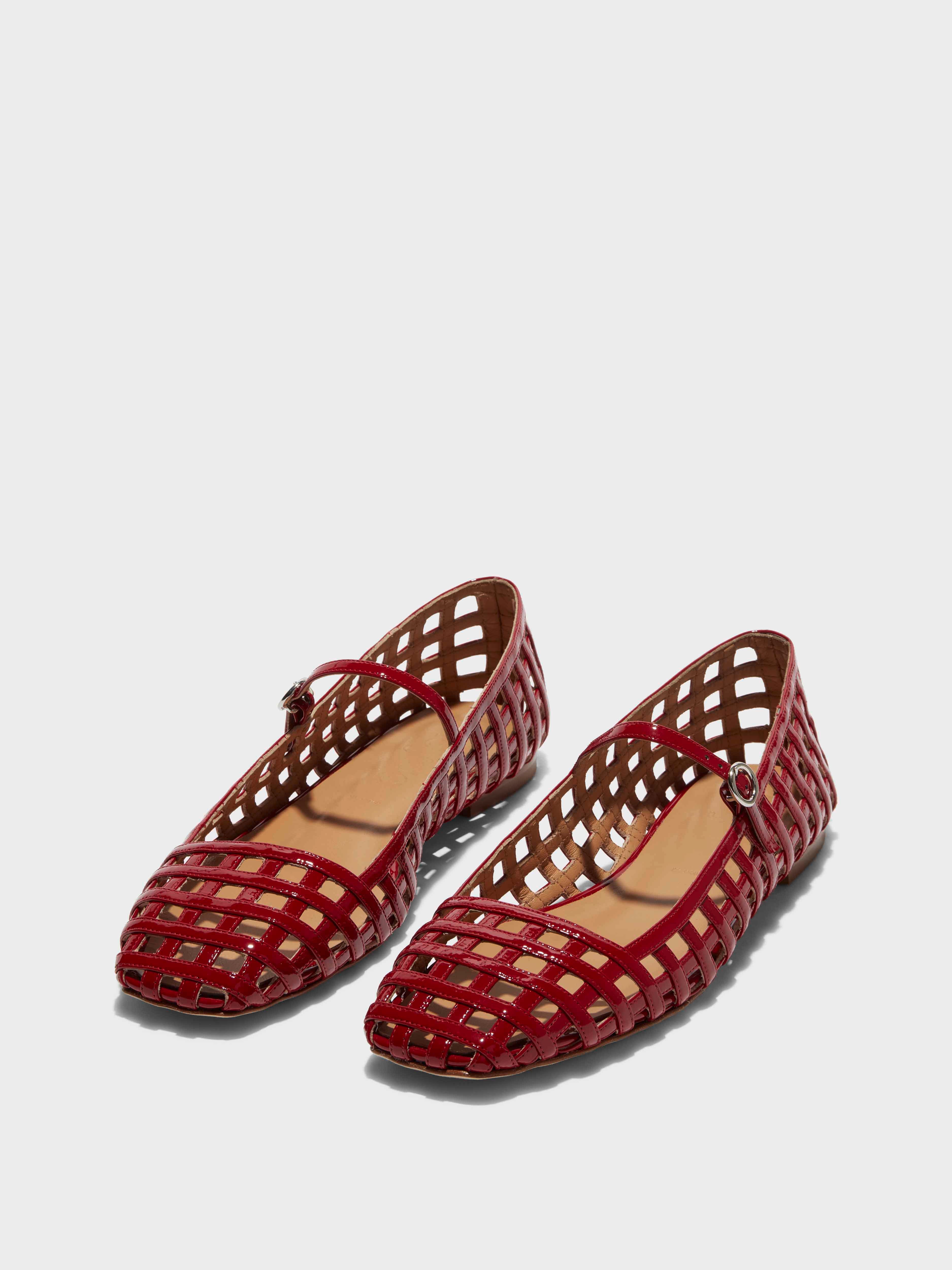 Uma Caged Mary-Jane Flats - Image 2