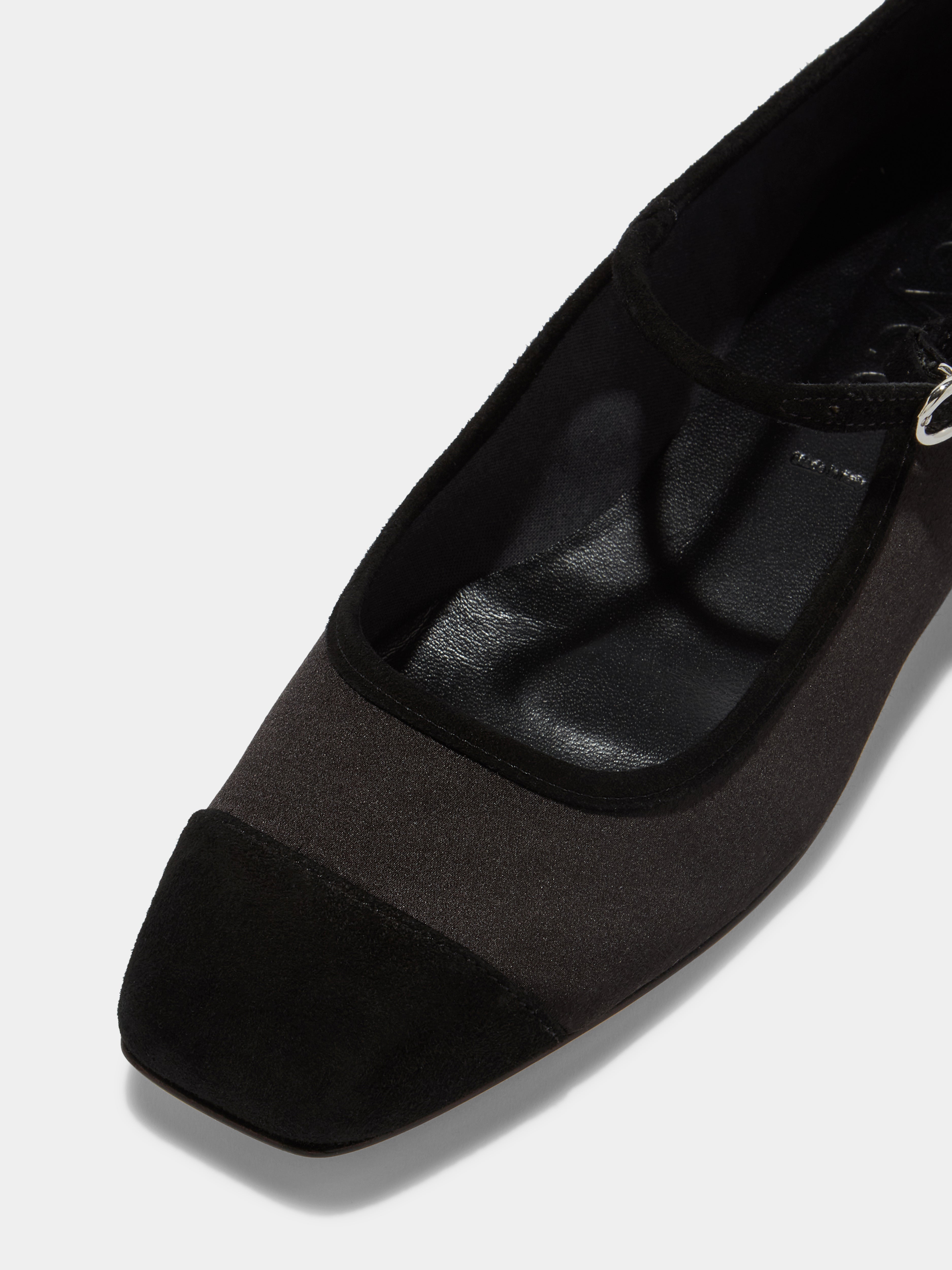 Uma Satin Toe-Cap Mary-Jane Flats - Image 3