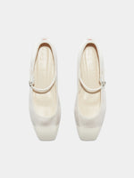 Uma Satin Toe-Cap Mary-Jane Flats - Image 5