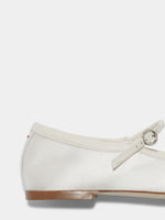 Uma Satin Toe-Cap Mary-Jane Flats - Image 4