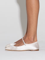 Uma Satin Toe-Cap Mary-Jane Flats - Image 6