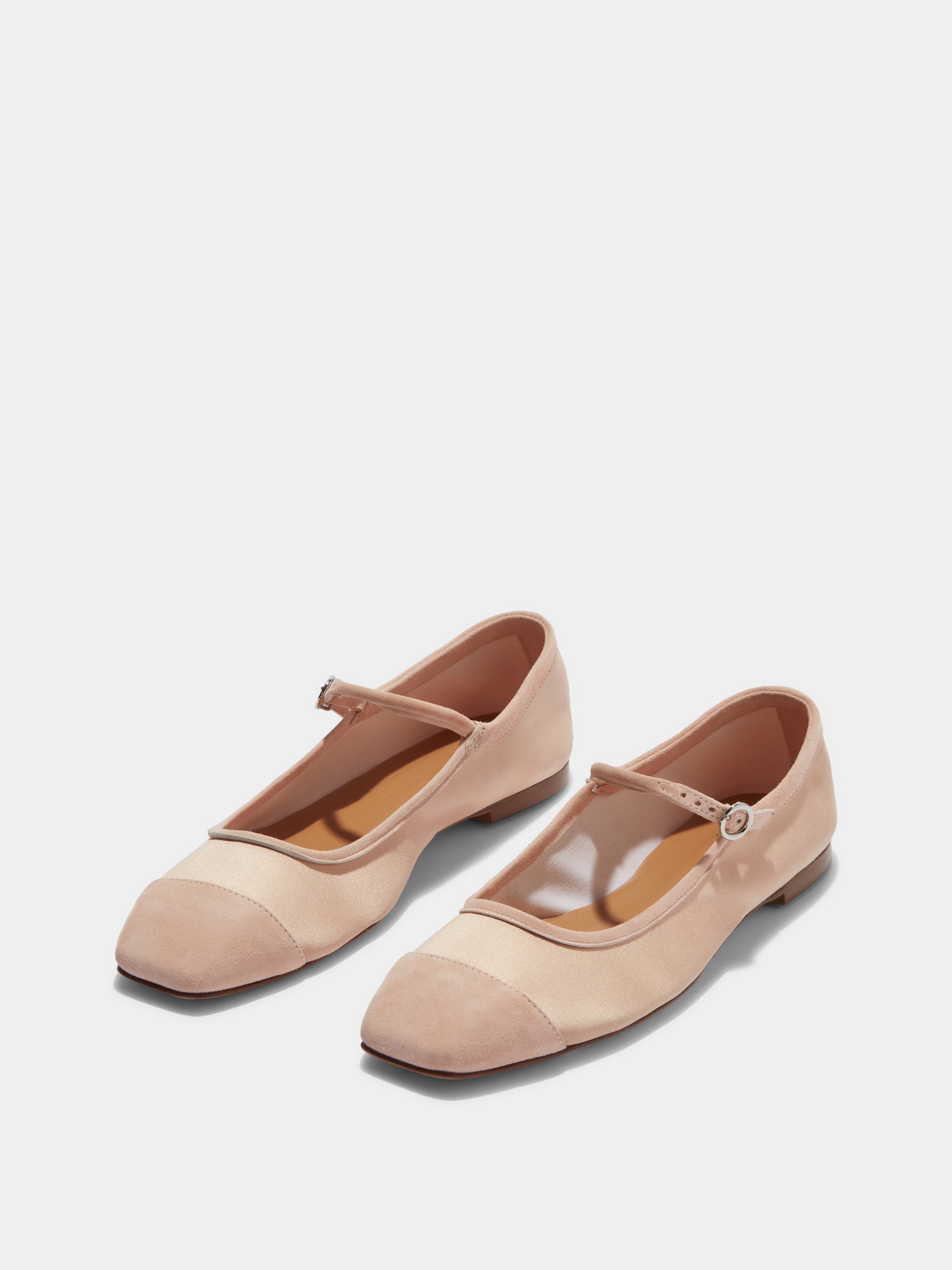 Uma Satin Toe-Cap Mary-Jane Flats - Image 2