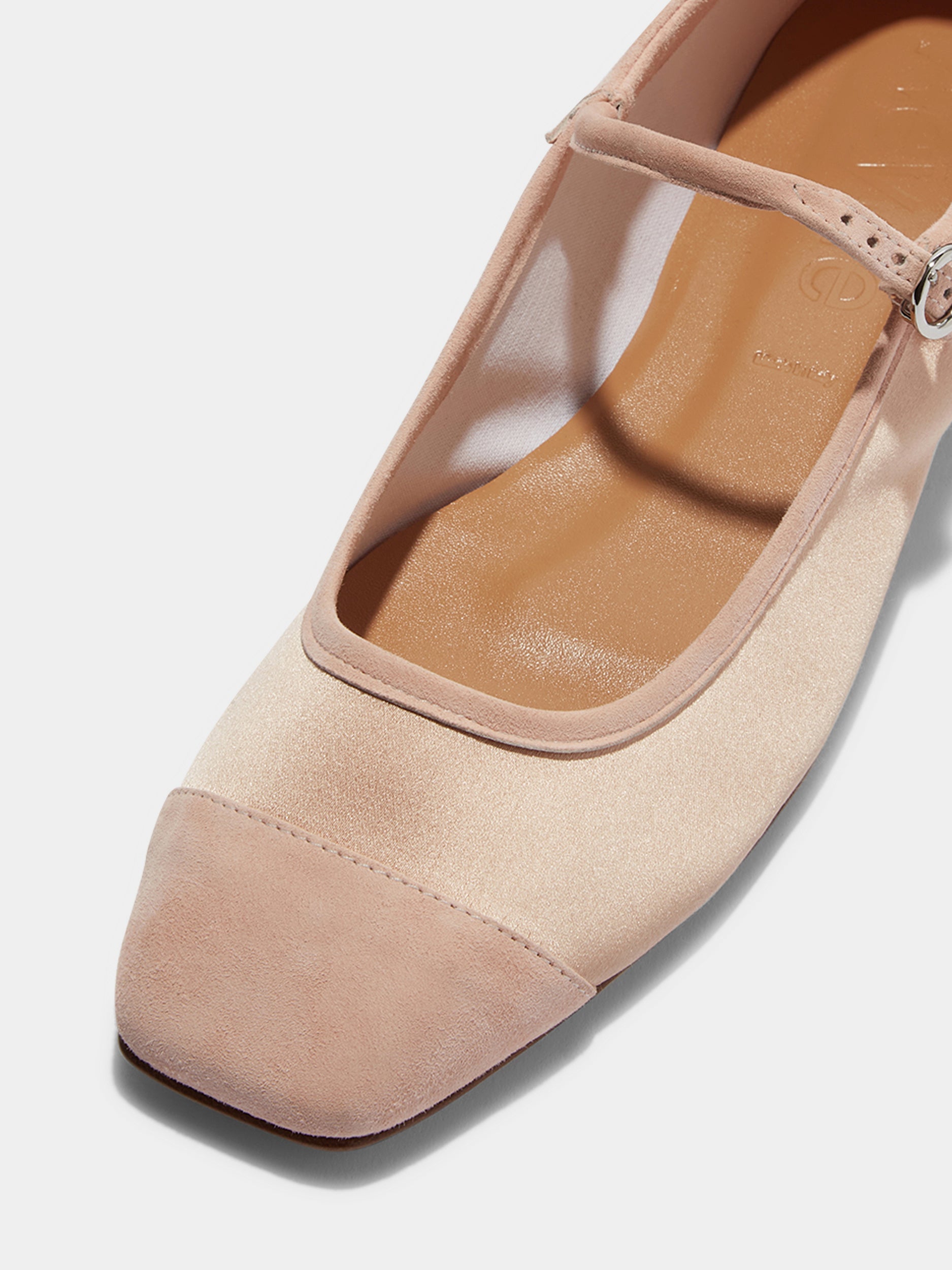 Uma Satin Toe-Cap Mary-Jane Flats - Image 3