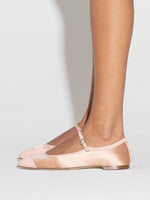 Uma Satin Toe-Cap Mary-Jane Flats - Image 6