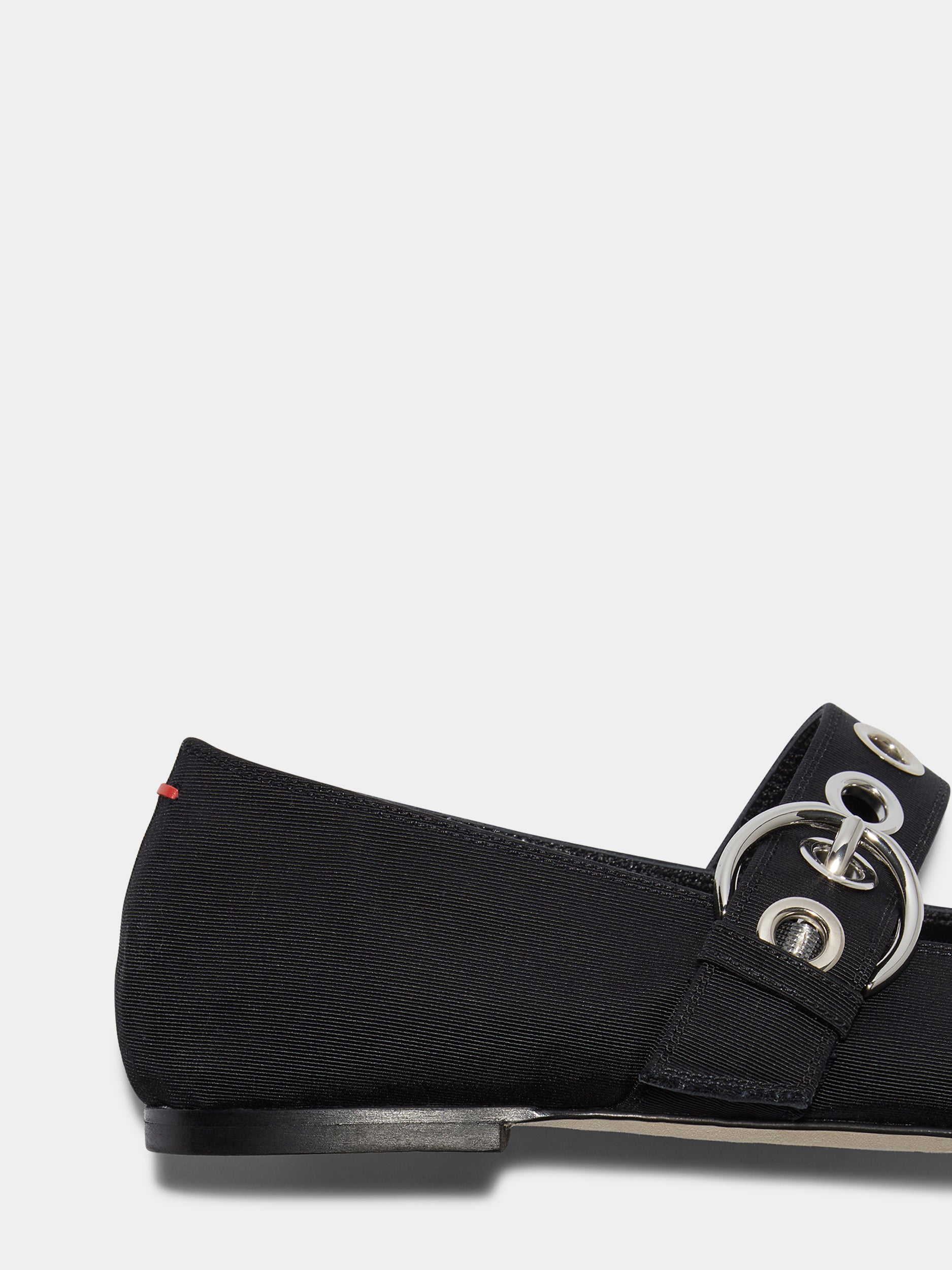 Uma Eyelet Grosgrain Mary-Jane Flats - Image 4