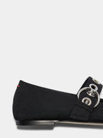 Uma Eyelet Grosgrain Mary-Jane Flats - Image 4
