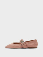 Uma Eyelet Grosgrain Mary-Janes Flats - Image 1