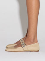 Uma Eyelet Grosgrain Mary-Jane Flats - Image 6