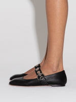 Uma Eyelet Leather Mary-Janes Flats - Image 6