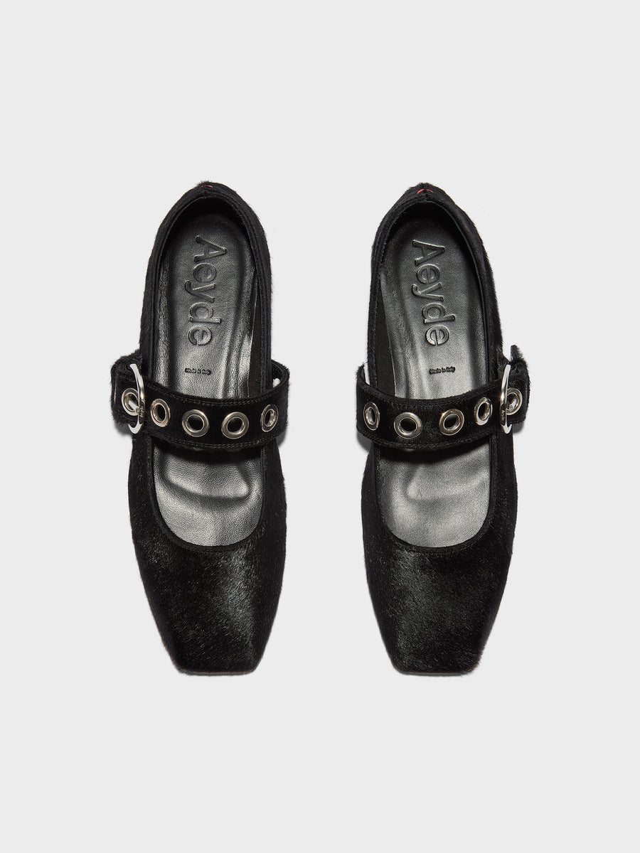 Uma Pony Hair Mary-Janes