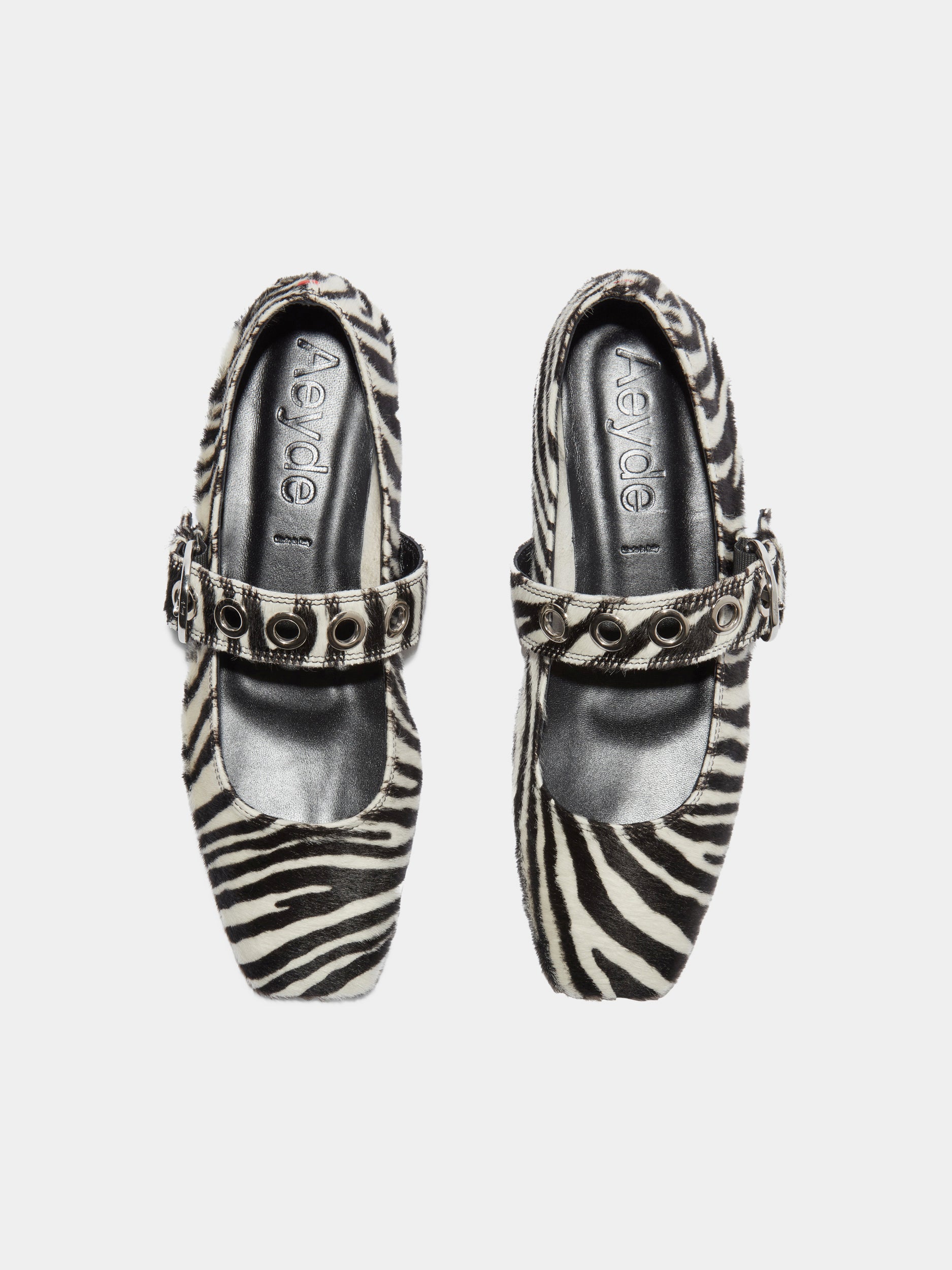 Uma Eyelet Ponyhair Mary-Janes - Image 5