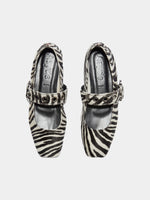Uma Eyelet Ponyhair Mary-Janes - Image 5