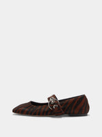 Uma Eyelet Ponyhair Mary-Janes - Image 1