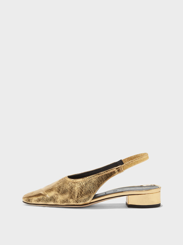 Dua Laminated Leather Slingback - Image 1