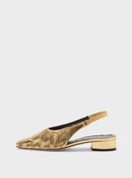 Dua Laminated Leather Slingback - Image 1
