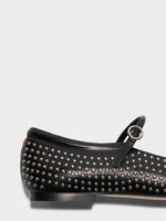 Uma Mini Stud Leather Mary-Jane Flats - Image 4