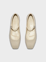 Uma Mini Studs Leather Flats - Image 4