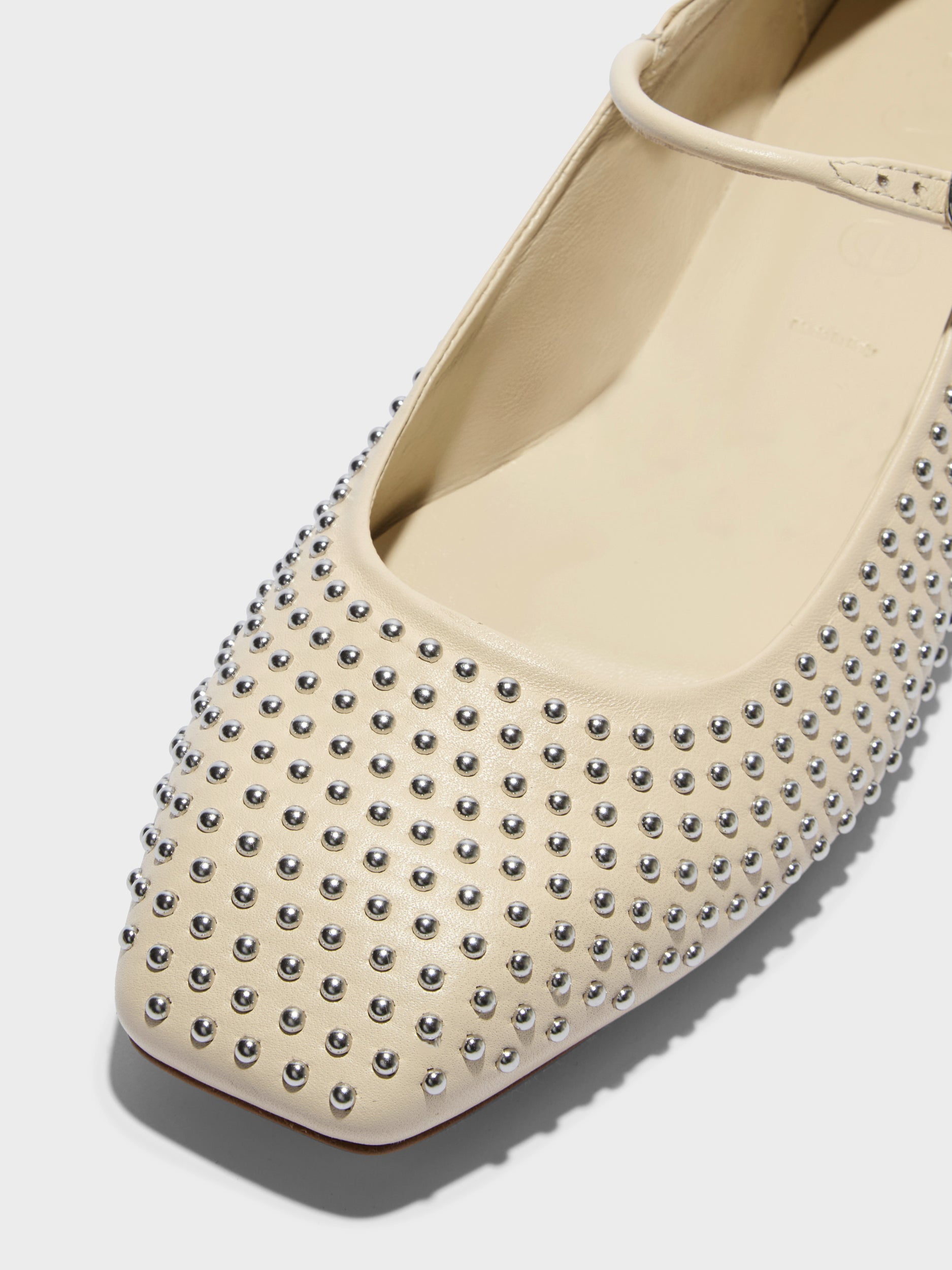 Uma Mini Studs Leather Flats - Image 5