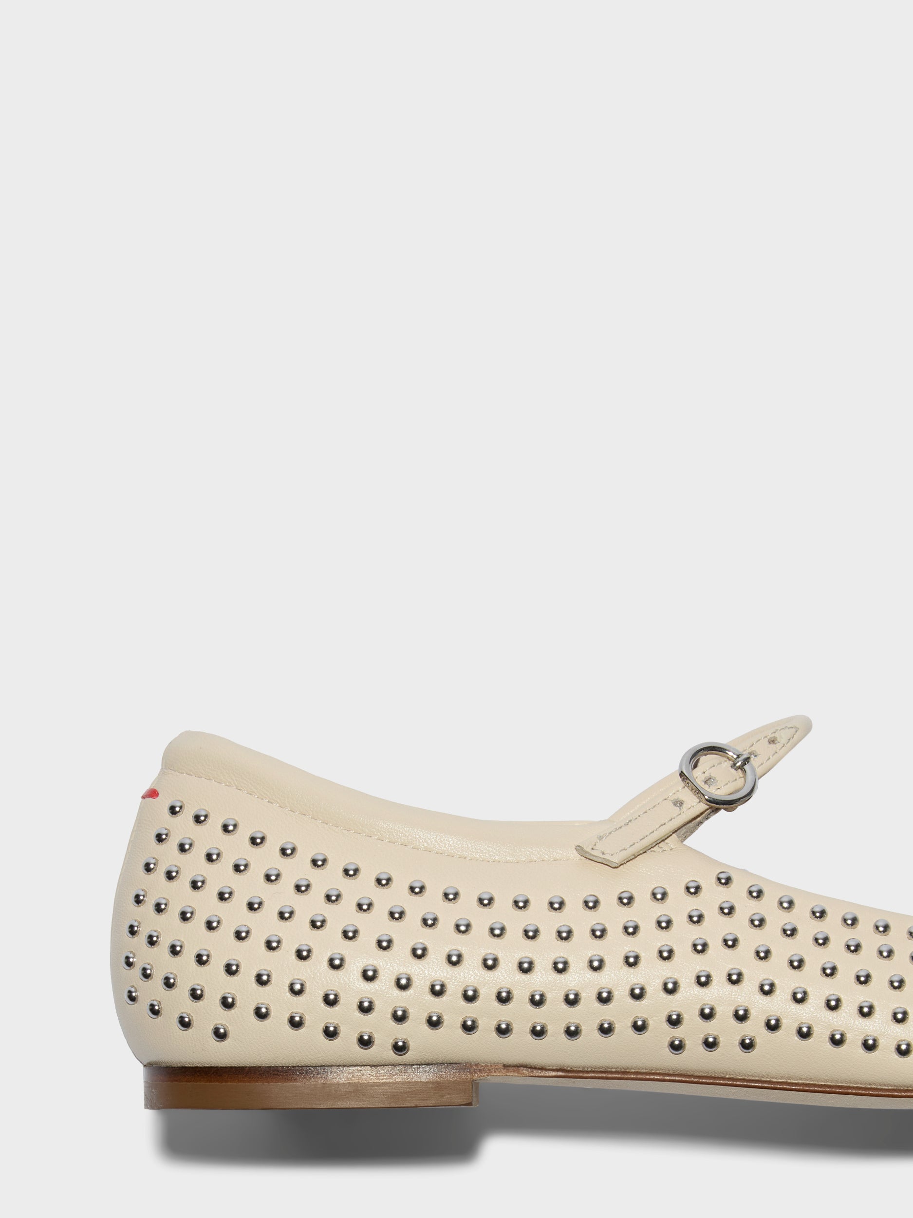 Uma Mini Studs Leather Flats - Image 6