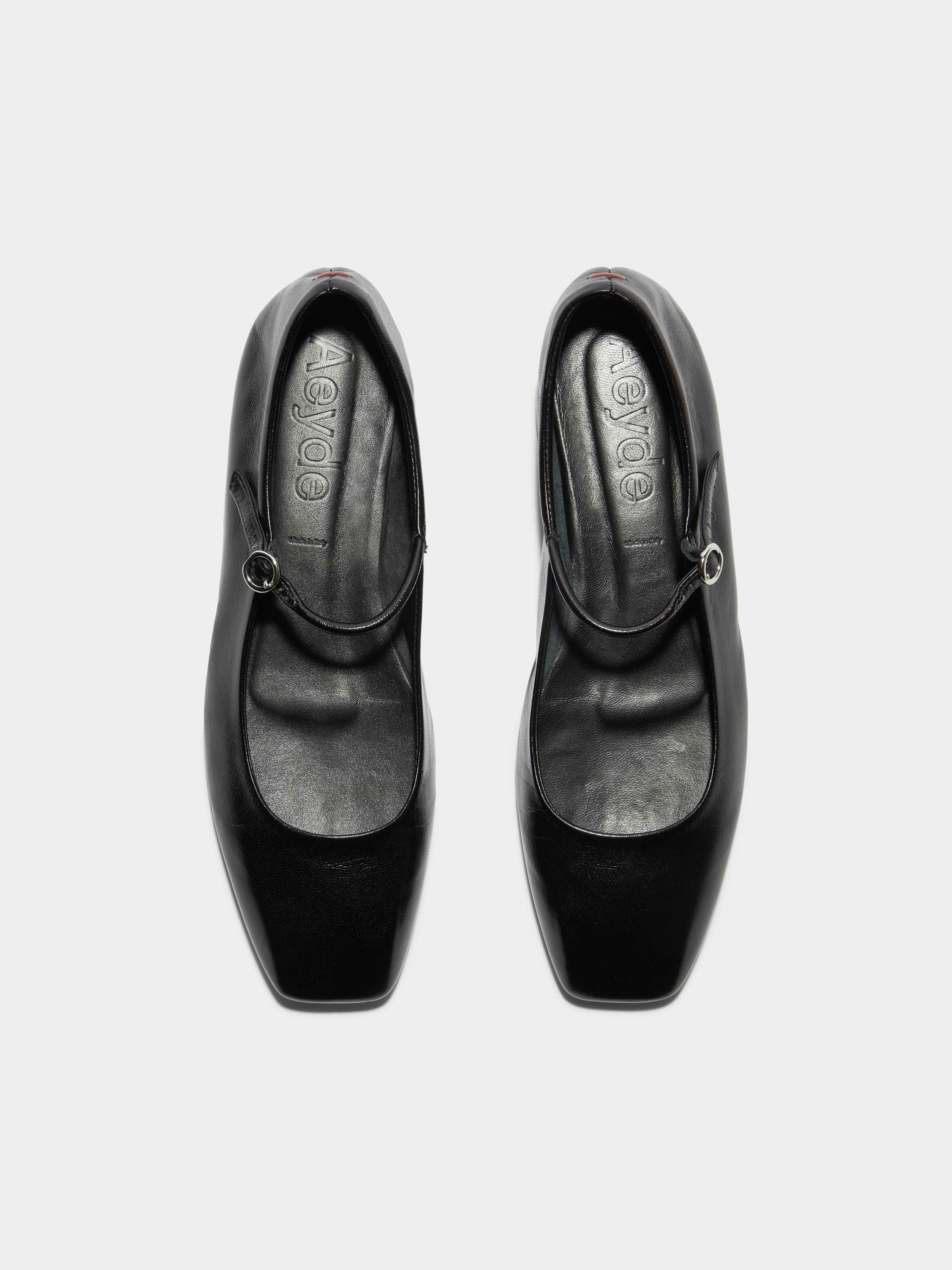 フラットシューズ aeyde FW25 Ballerinas (UMA NAPPA LEATHERBLACK) Aeyde | UMA Black Mary Jane Flat