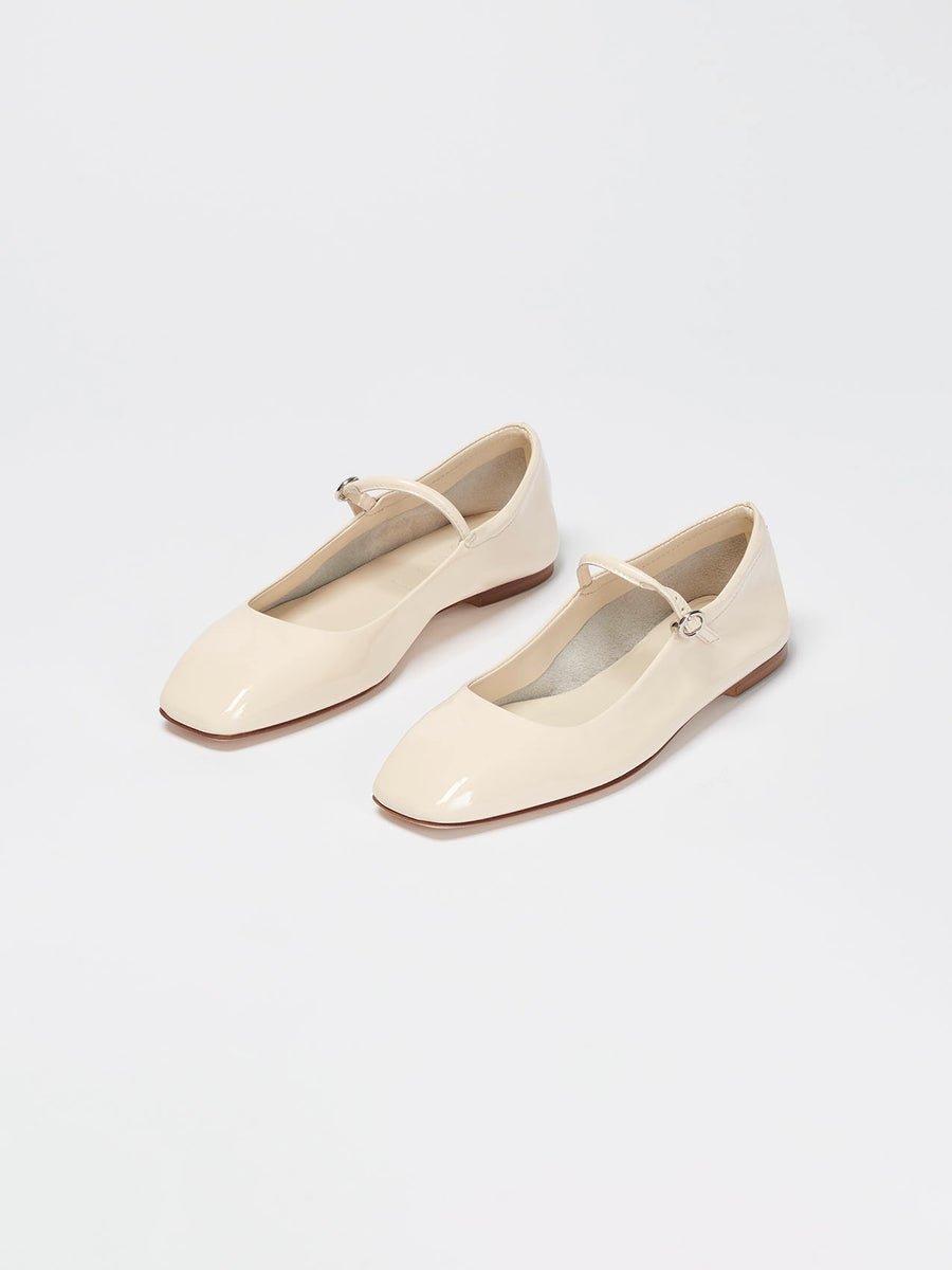 Uma Leather Mary-Jane Flats