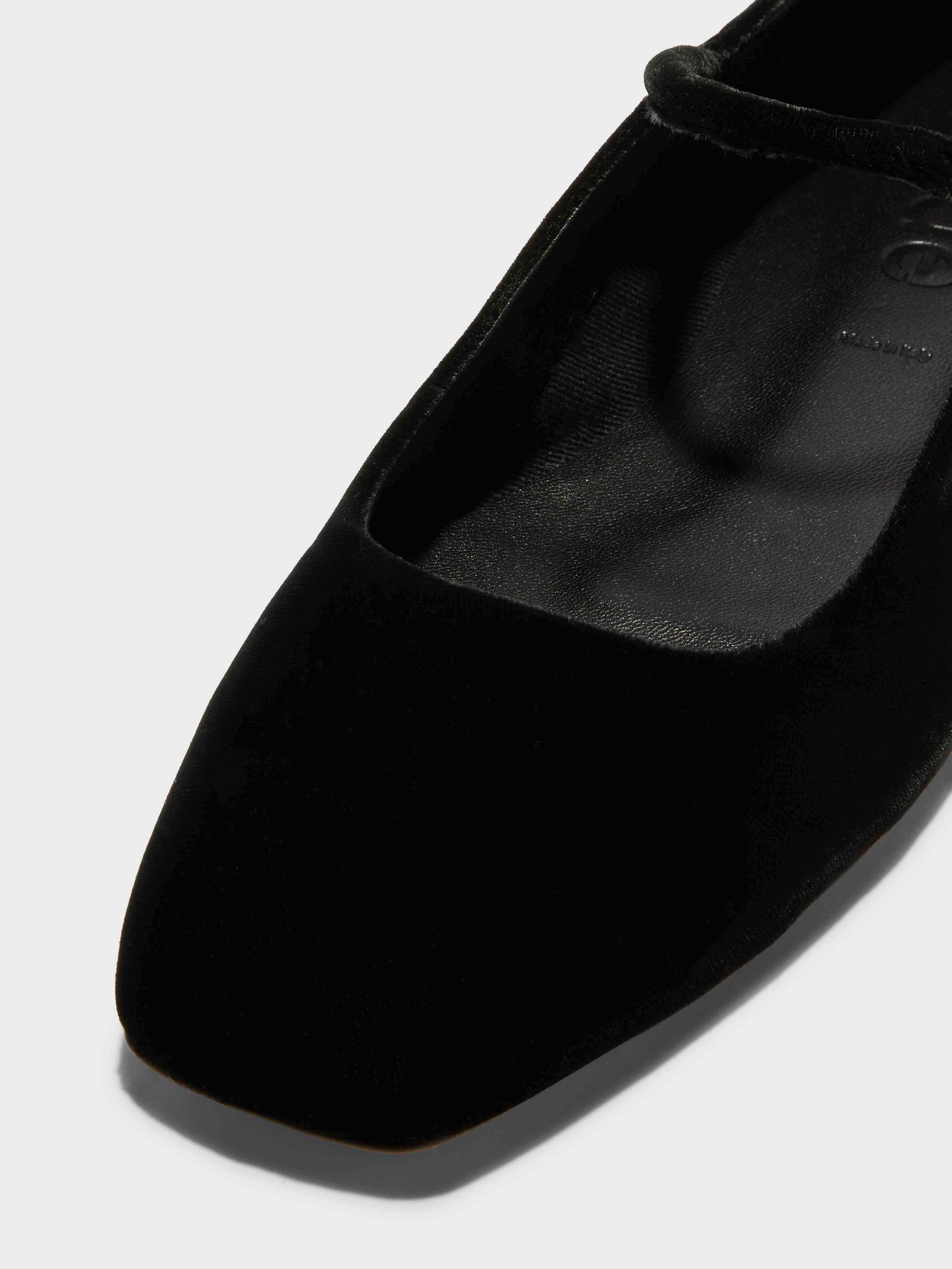 Uma Velvet Mary-Jane Flats - Image 3