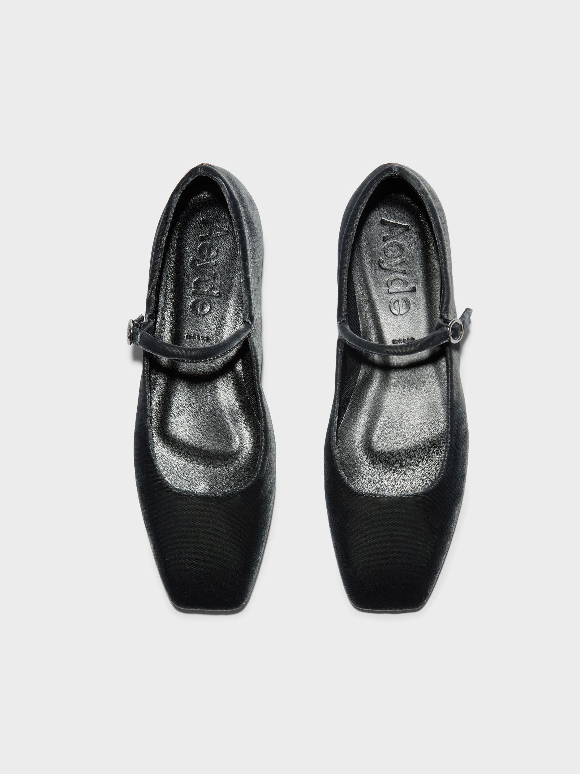 Uma Velvet Mary-Jane Flats - Image 5