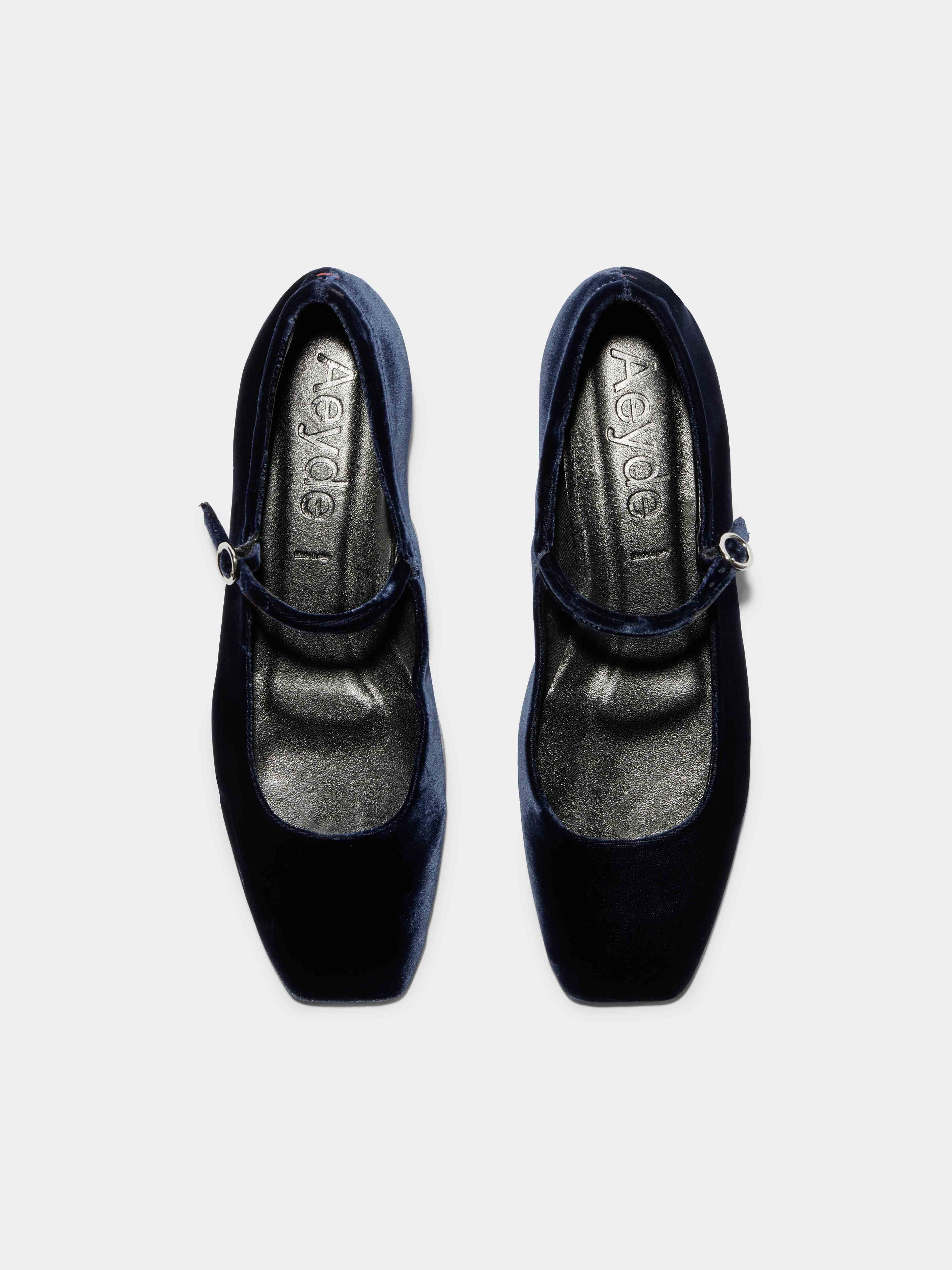 Uma Velvet Mary-Jane Flats - Image 5
