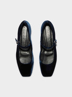 Uma Velvet Mary-Jane Flats - Image 5