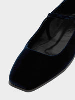 Uma Velvet Mary-Jane Flats - Image 3
