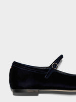 Uma Velvet Mary-Jane Flats - Image 4