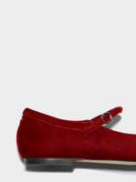 Uma Velvet Mary-Jane Flats - Image 4