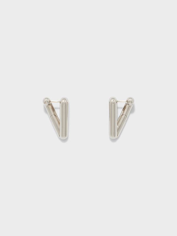 Aeyde | Valo Palladium-Plated Earrings for Women | Luxury Materials | Handmade in Italy