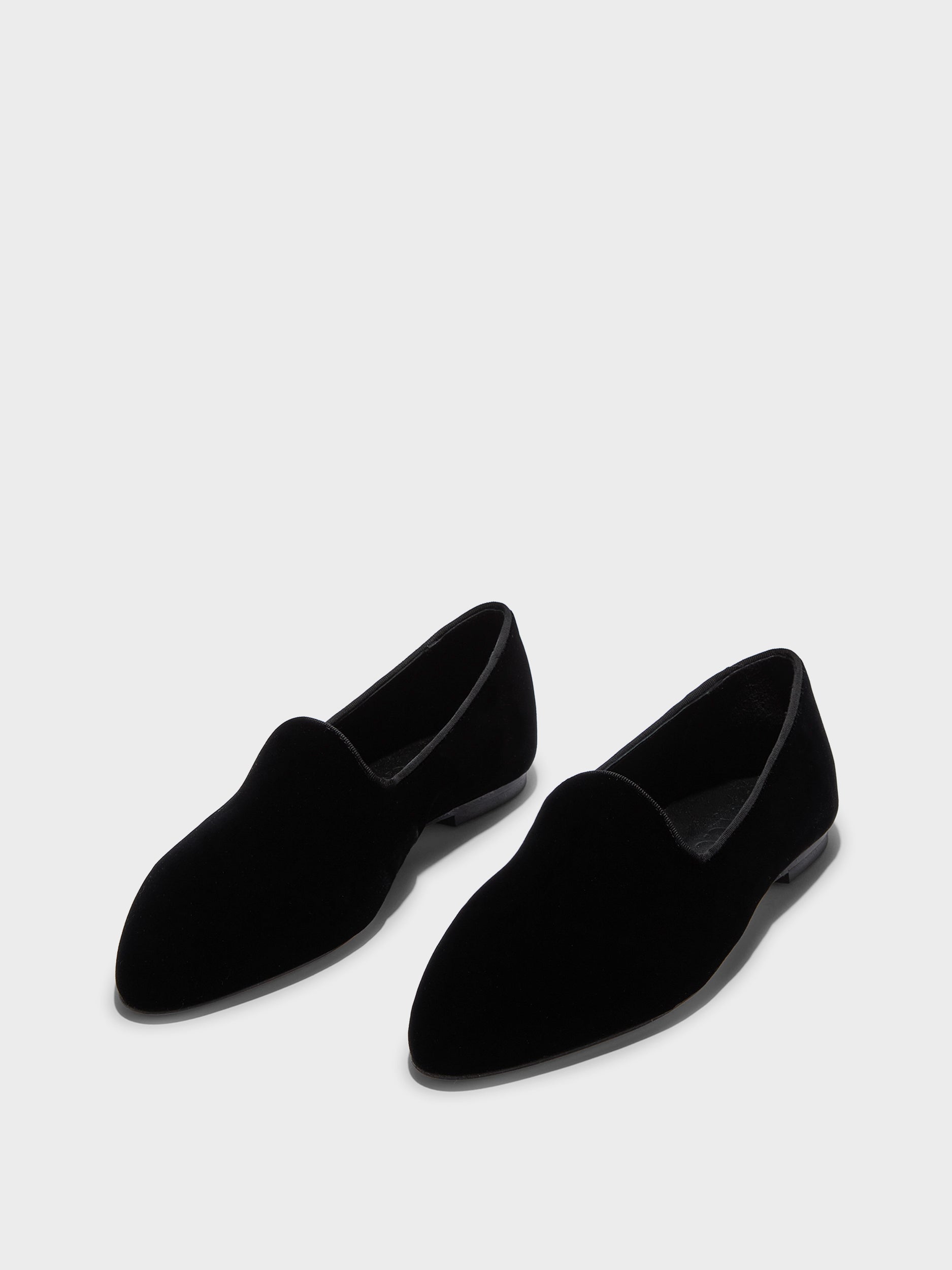 Vanna Velvet Leather Flats | Black Velvet Vanna Velvet Leather Flats | Black Velvet