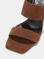 Varvara Suede Stiletto Sandals - Image 3