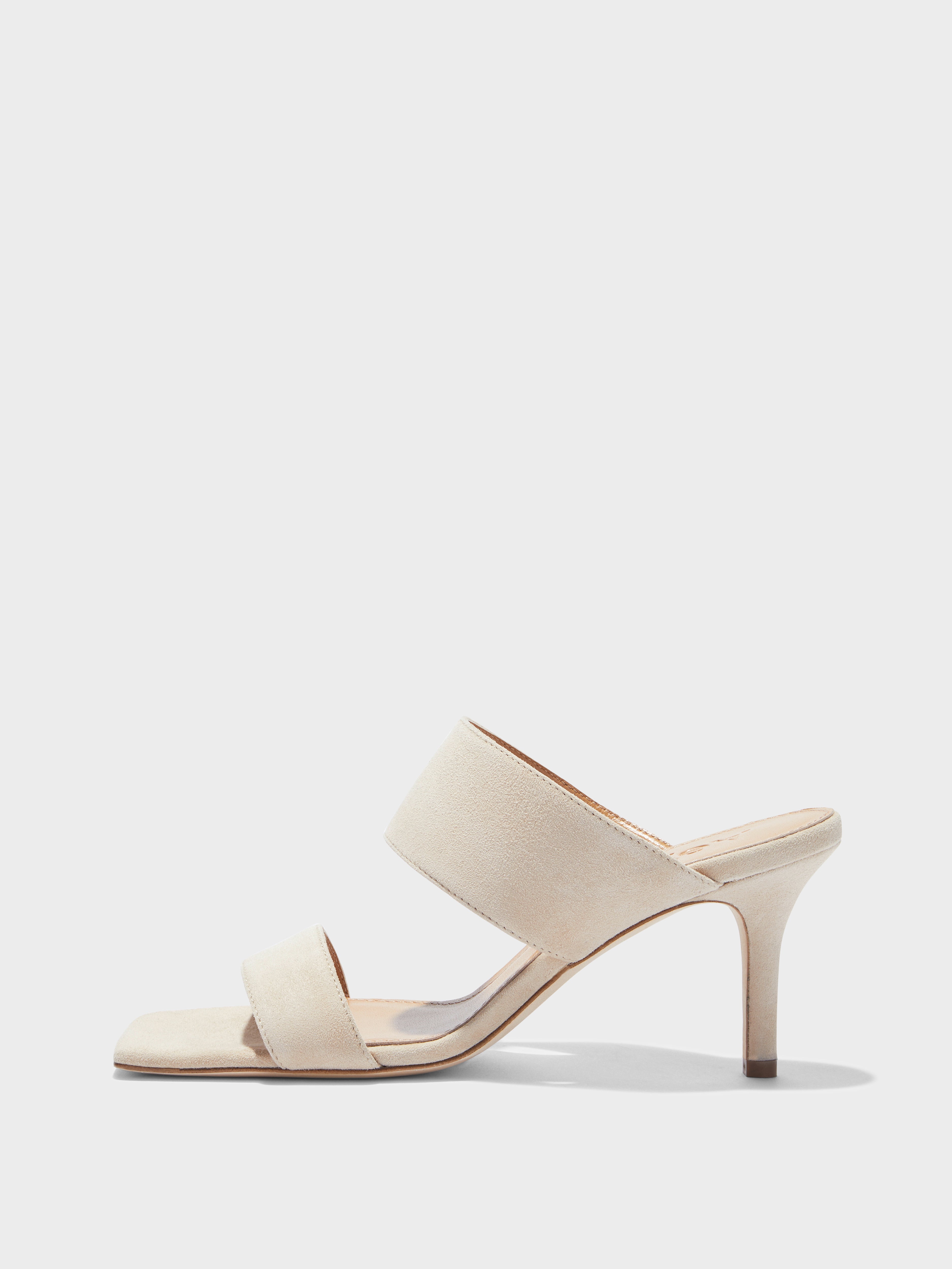 Varvara Suede Stiletto Sandals - Image 1