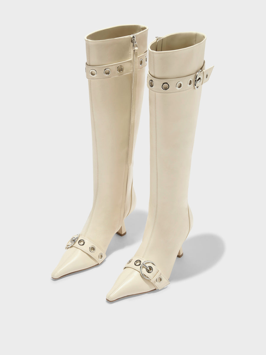 Vivian Eyelet High Boots