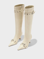 Vivian Eyelet High Boots - Image 3