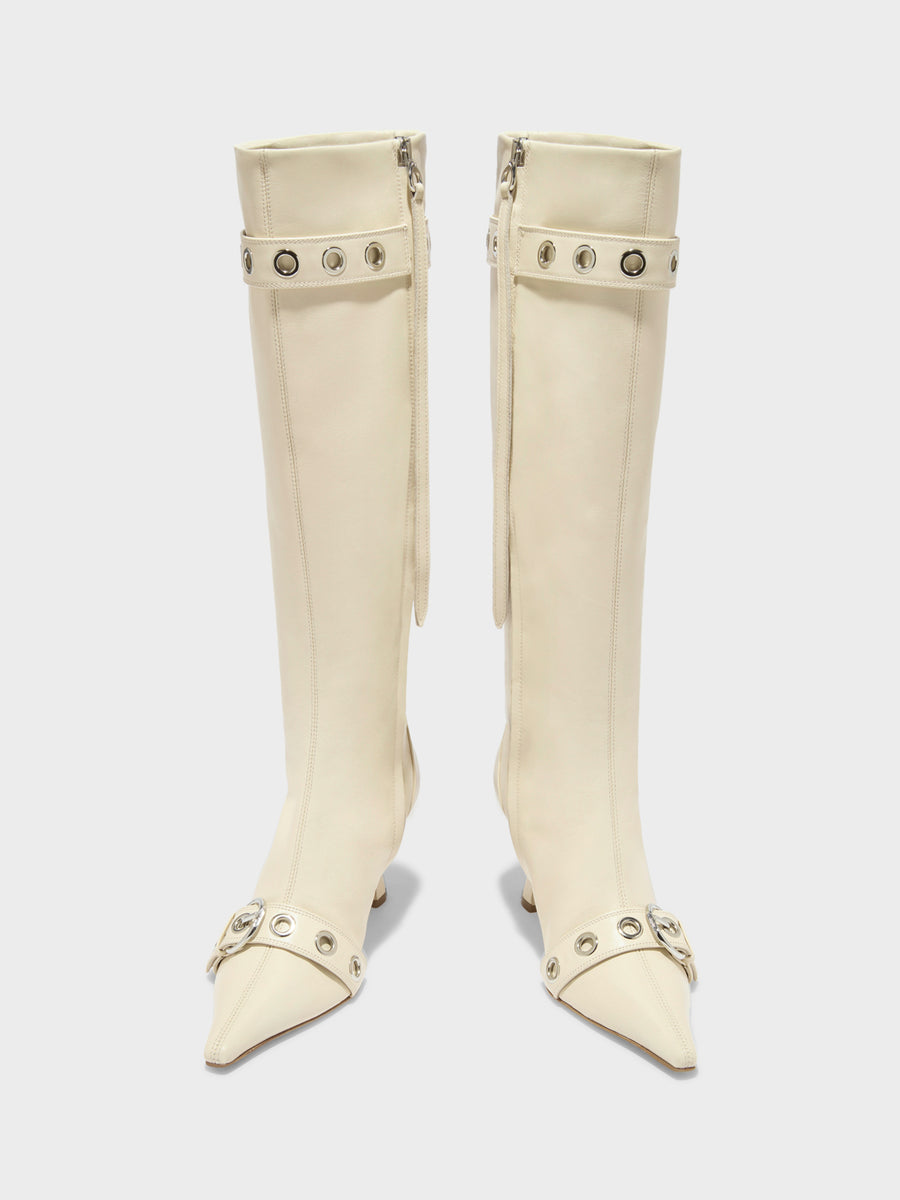 Vivian Eyelet High Boots