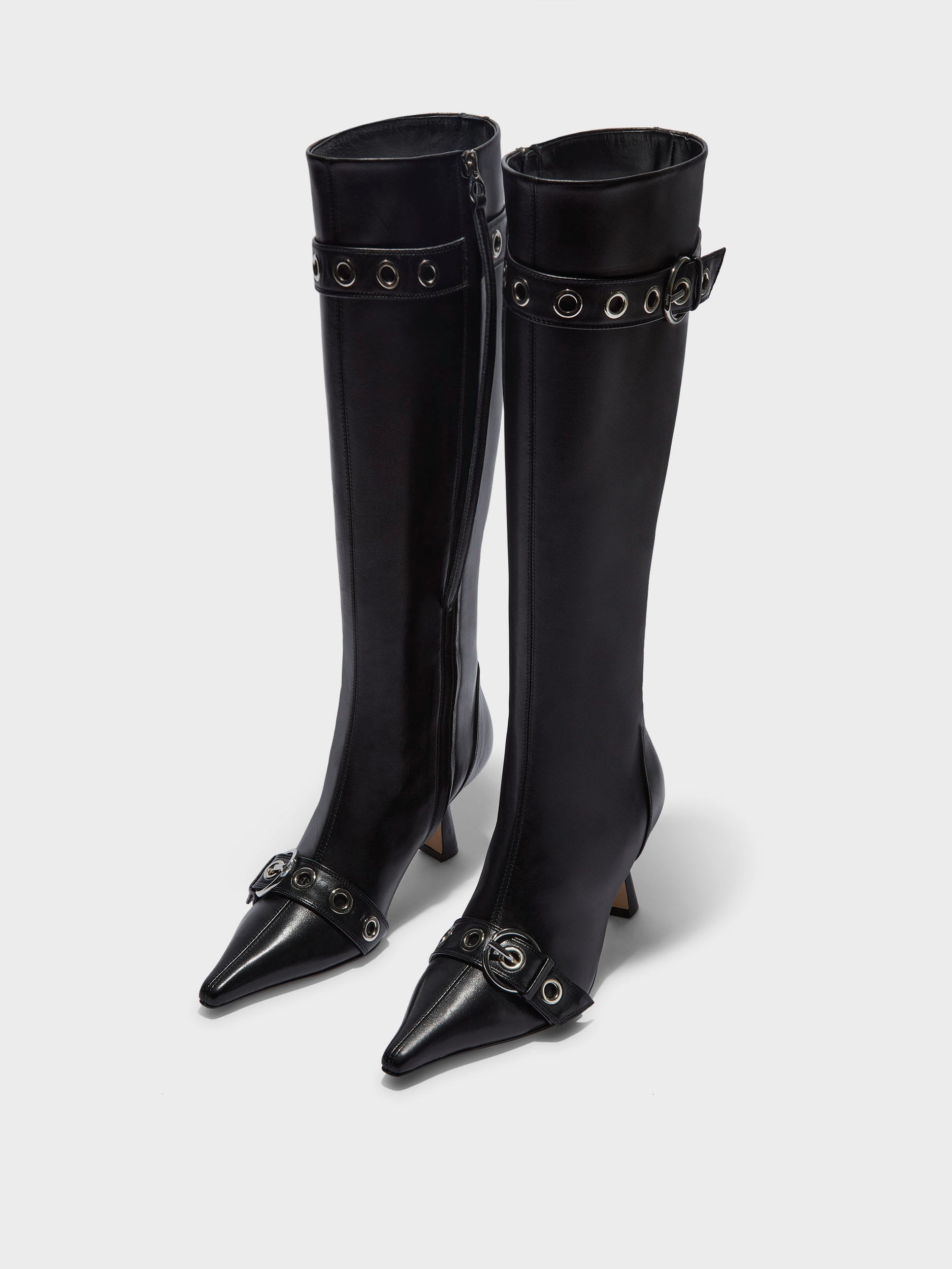 Vivian Eyelet High Boots - Image 3