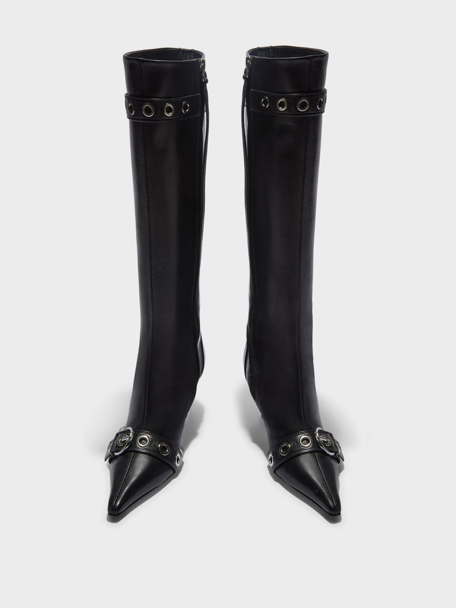 Vivian Eyelet High Boots