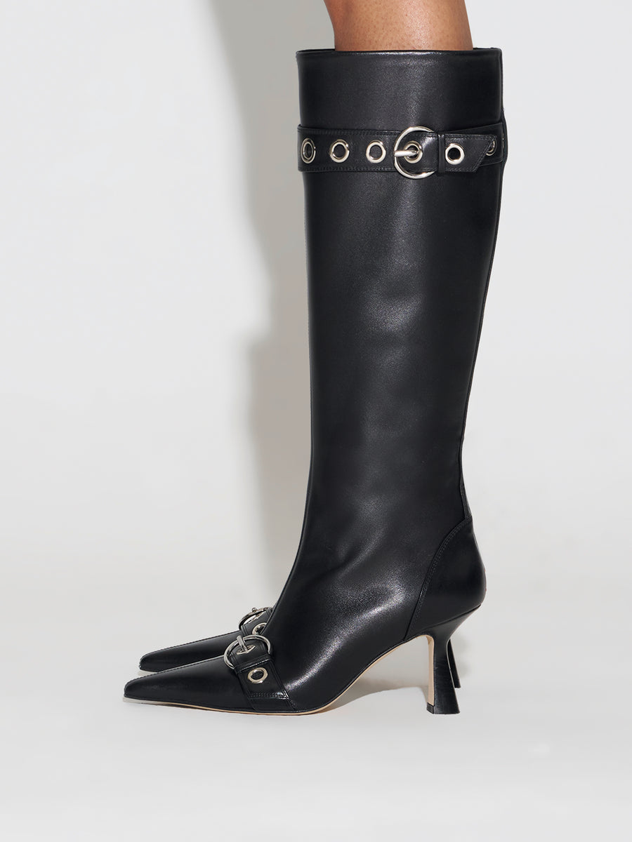 Vivian Eyelet High Boots