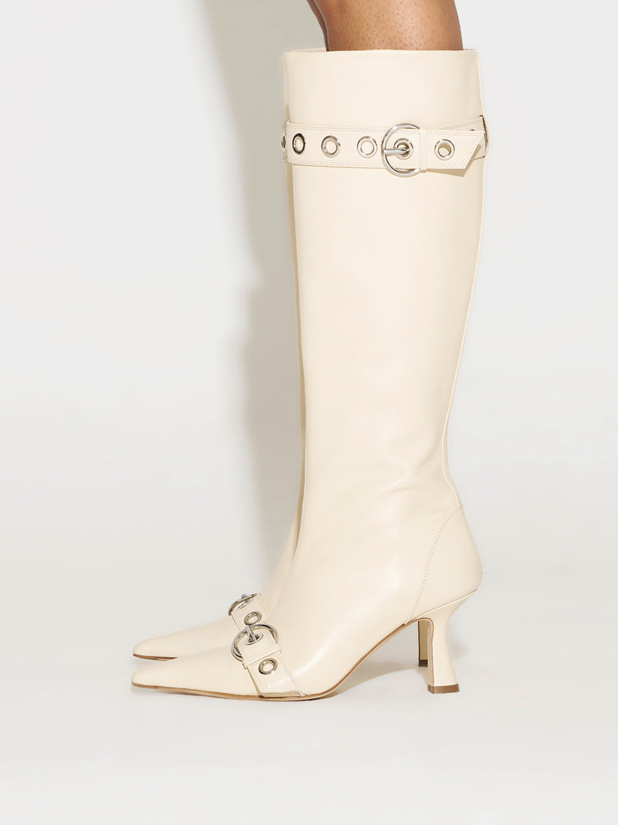 Vivian Eyelet High Boots