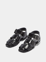Whit Leather Sandals - Image 2