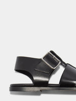 Whit Leather Sandals - Image 4