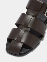 Whit Leather Sandals - Image 3